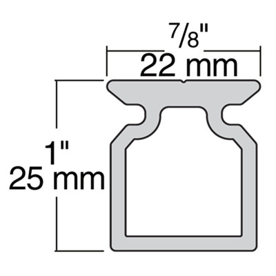 Small Boat High-beam CB Track w/100mm ho