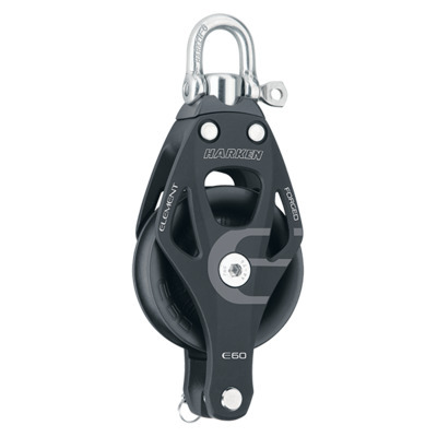 HARKEN poulie 60mm element simple  merillon et ringot