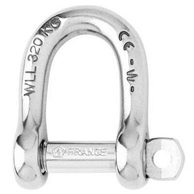 self-locking d shackle - dia 10 mm