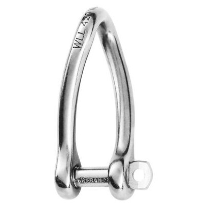 captive pin twisted shackle - dia 8 mm