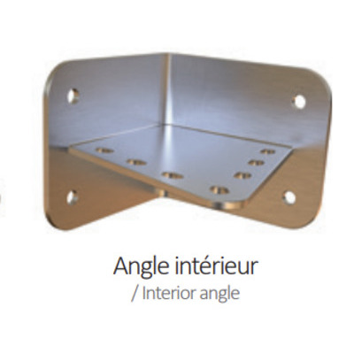 Platine murale pour enrouleur - Angle intrieur